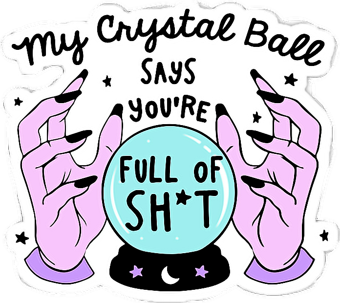 Sticker Tumblr Cyristalball Witch Wicca Wiccan Badwitch - Wicca Clip Art (696x620)