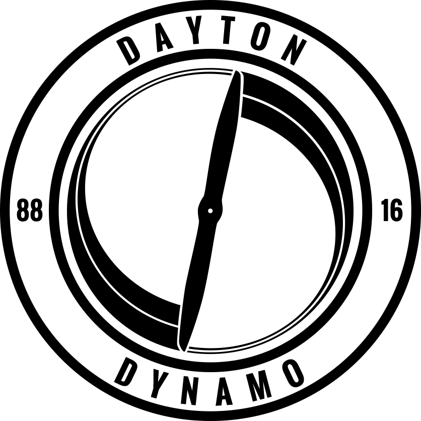 Dayton Dynamo 2016 Logo Monochrome Fw - Tennessee Technological University (836x836)