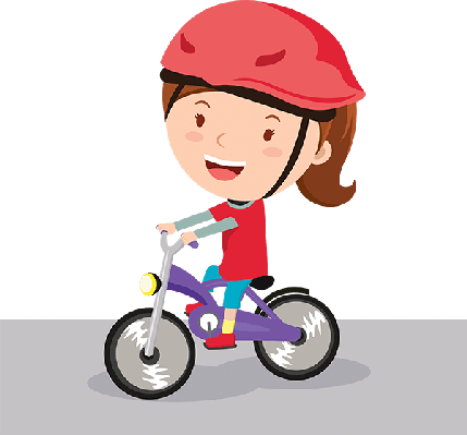 Girl Riding Bike Clipart Christine Pinterest Homework - Girl On A Bike Clipart (429x399)