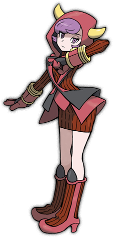 Magma Admin Courtney - Pokemon Omega Ruby Team Magma (400x480)