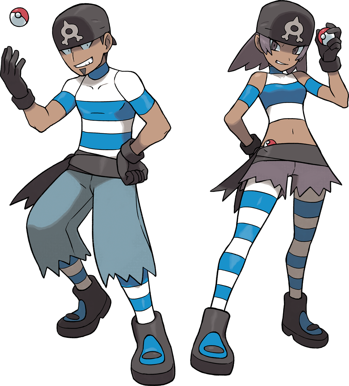 Png - Pokemon Team Aqua Grunt (1159x1280)
