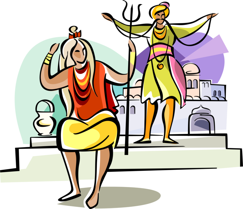 Vector Illustration Of Hinduism Sadhu Sādhu Religious - Sadhu (814x700)