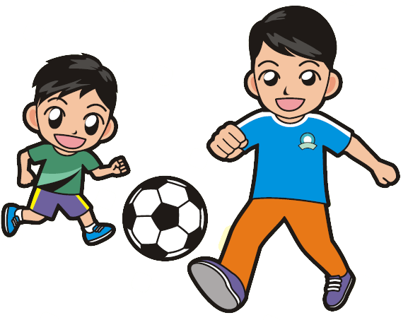 Parent-child Activities - รูป เด็ก เล่น ฟุตบอล (592x452)