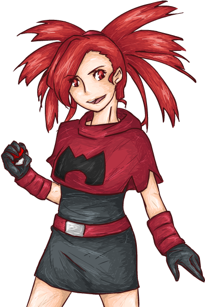 Pokemon Flannery Hot Springs Images - Pokemon Flannery Team Magma (613x613)