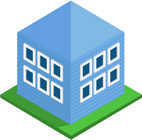 Blue House Icon For Kids - House (500x500)