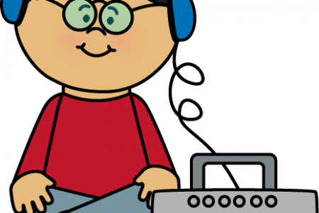 Cool Tea Party Clip Art Headphones Clipart Clipart - Listening To Music Clipart (450x300)