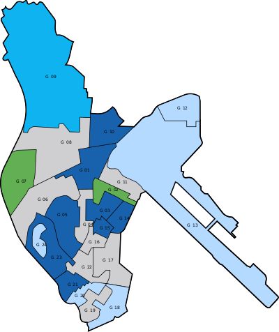 Current Map Of Kowloon City District Council - Kowloon City District (400x476)