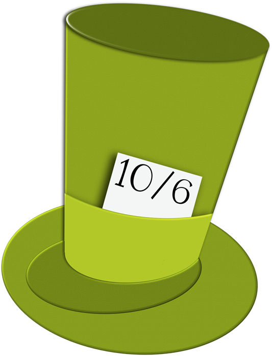 Ch - B *✿* - Chapeu Chapeleiro Maluco Vetor Png (533x697)