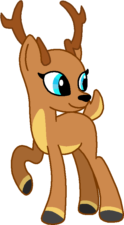 Reindeer Clipart Vixen - Mlp Reindeer Base (541x851)