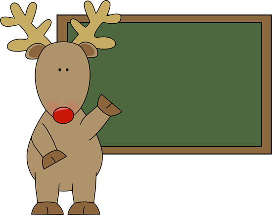 Christmas Reindeer Clipart Free Download Clip Art - Sighn Board Cartoon Transparent Png (550x434)