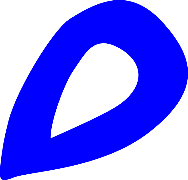 Blue Tear Clip Art At Clker - Clip Art (600x574)