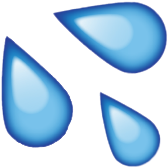 Tears Cry Crying Lagrimas Llanto Emoticon Emoji Crybaby - Water Drop Emoji Png (553x554)
