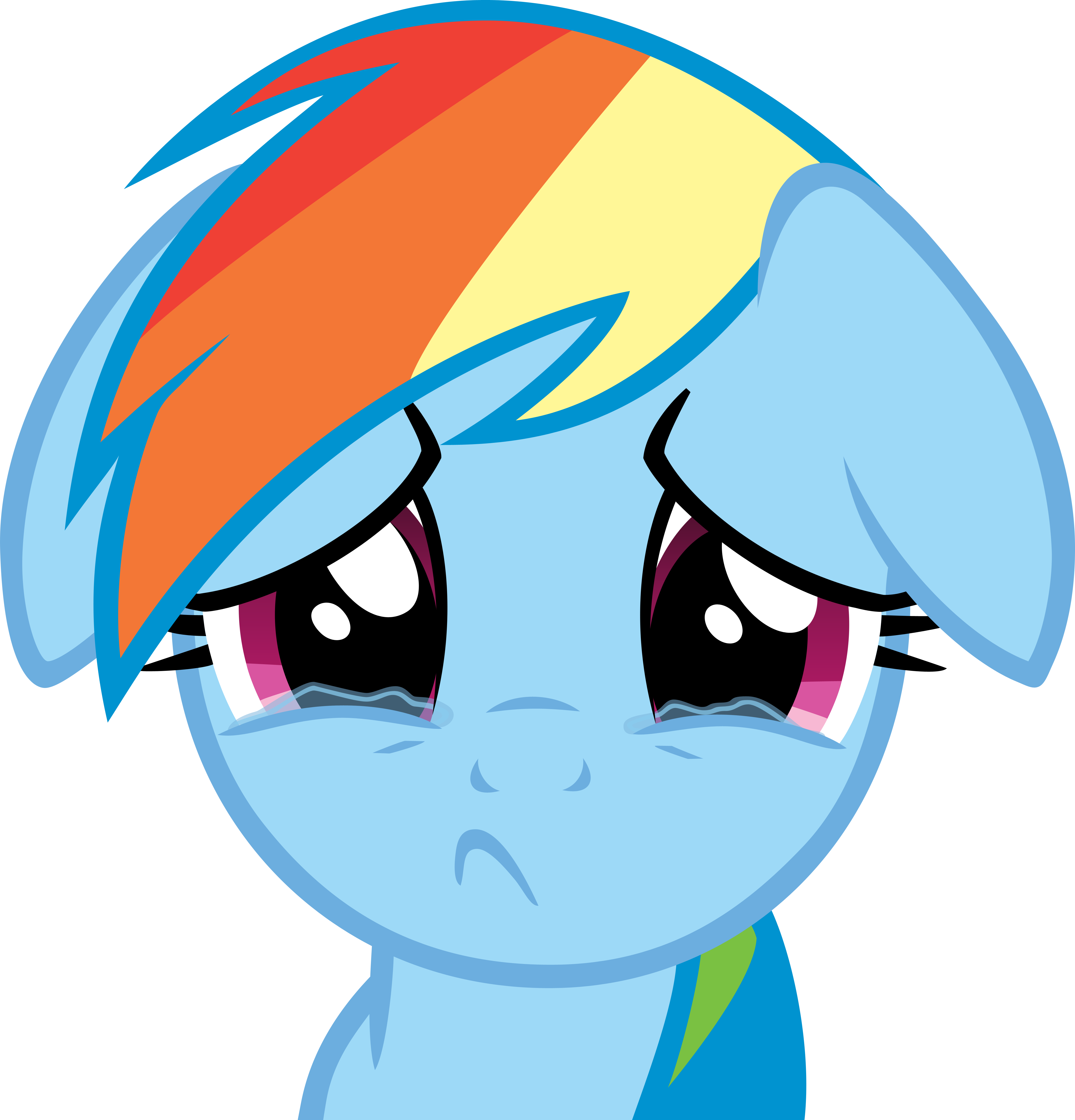 Sad Crying Faces - Sad Rainbow Dash Gif (4886x5089)