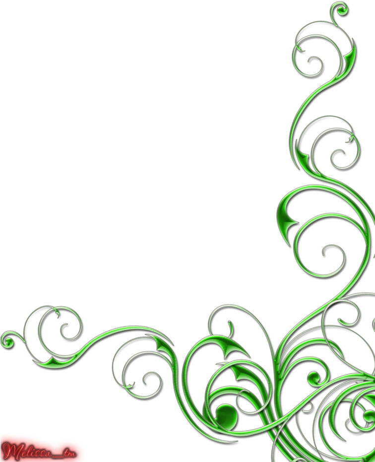 Green Swirls Png By Melissa Tm On Deviantart - Portable Network Graphics (755x1057)
