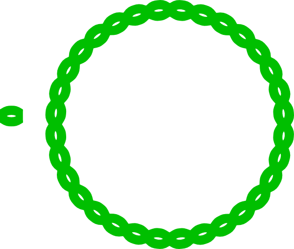 Green Circular Border Clip Art At Clker - Green Round Frame Png (600x507)