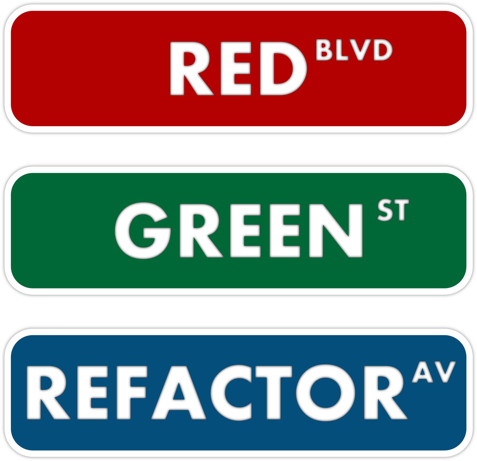 Green Refactor Street Sign - Red Street Sign Png (2400x1772)