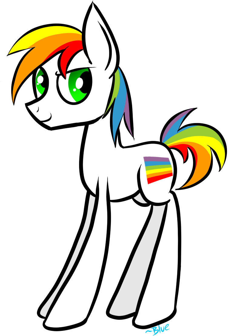 Gay Pride Pony By Winter-hooves - Cartoon (838x1200)
