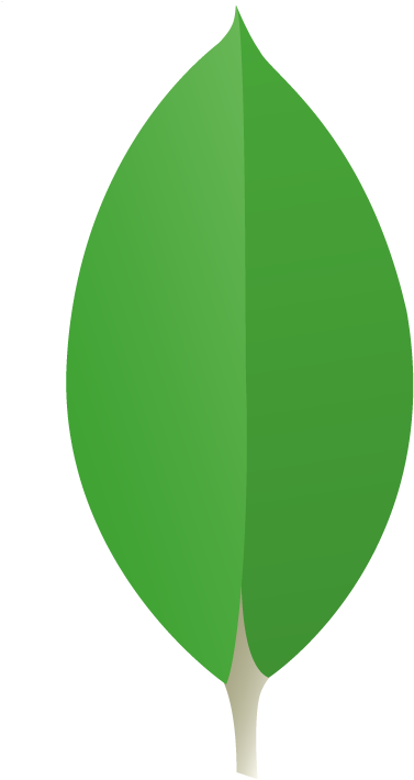 Mongodb Leaf Open Source Nosql Database Startups - Mongodb Logo (820x740)
