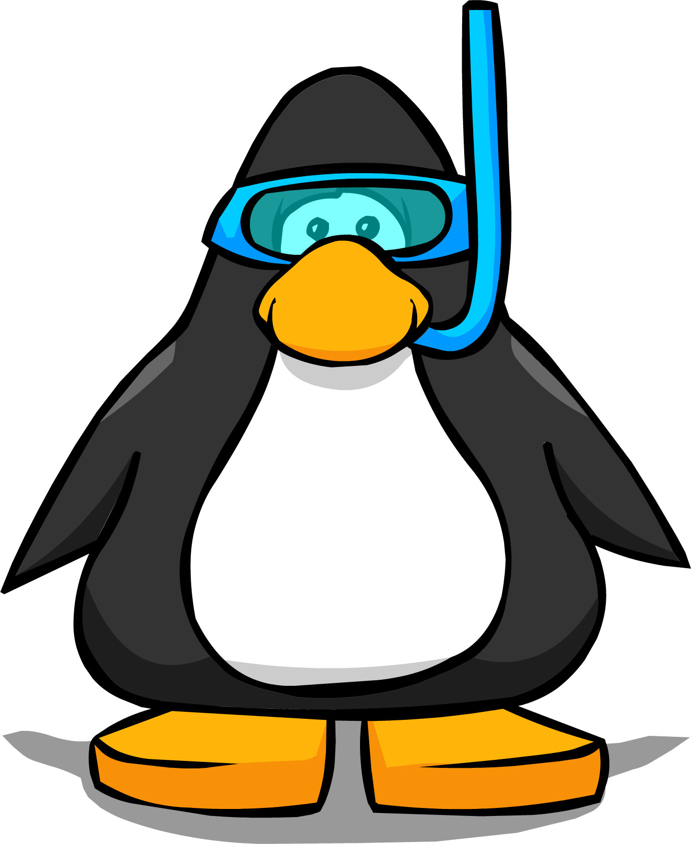 Blue Snorkel From A Player Card - Club Penguin Tour Guide Hat (1380x1686)