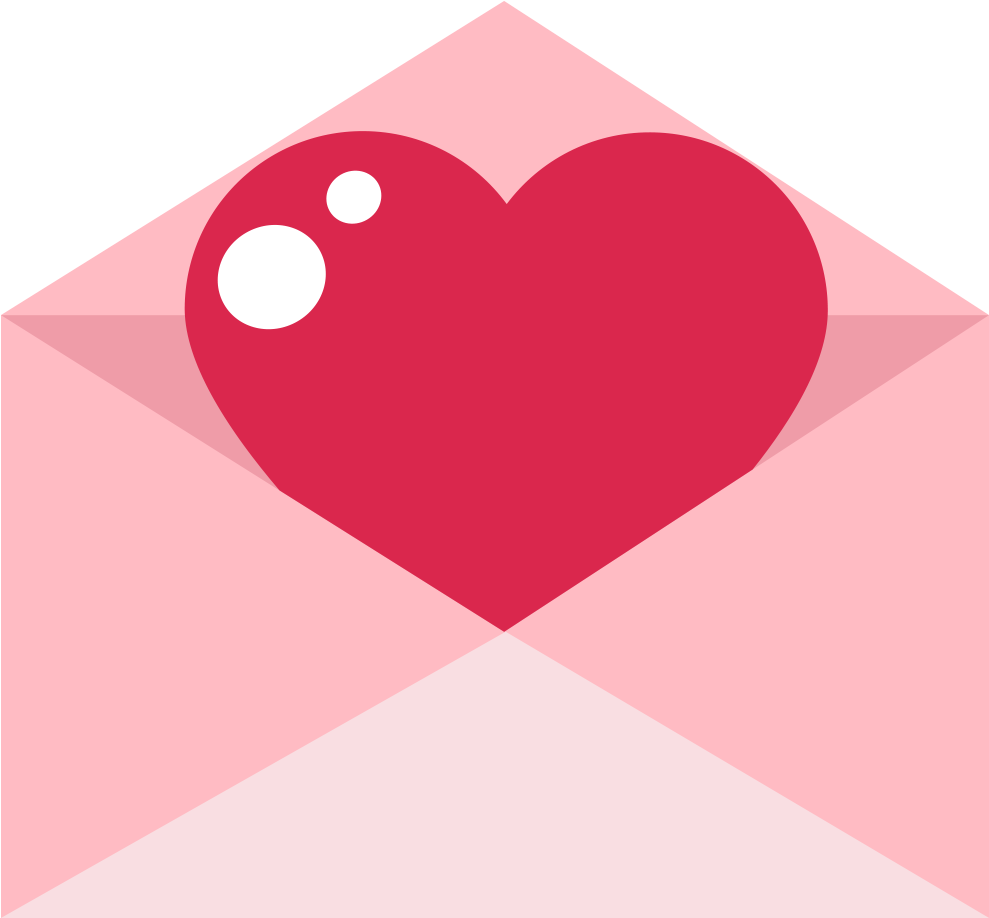 Envelope And Heart - Envelope And Heart (1000x1000)