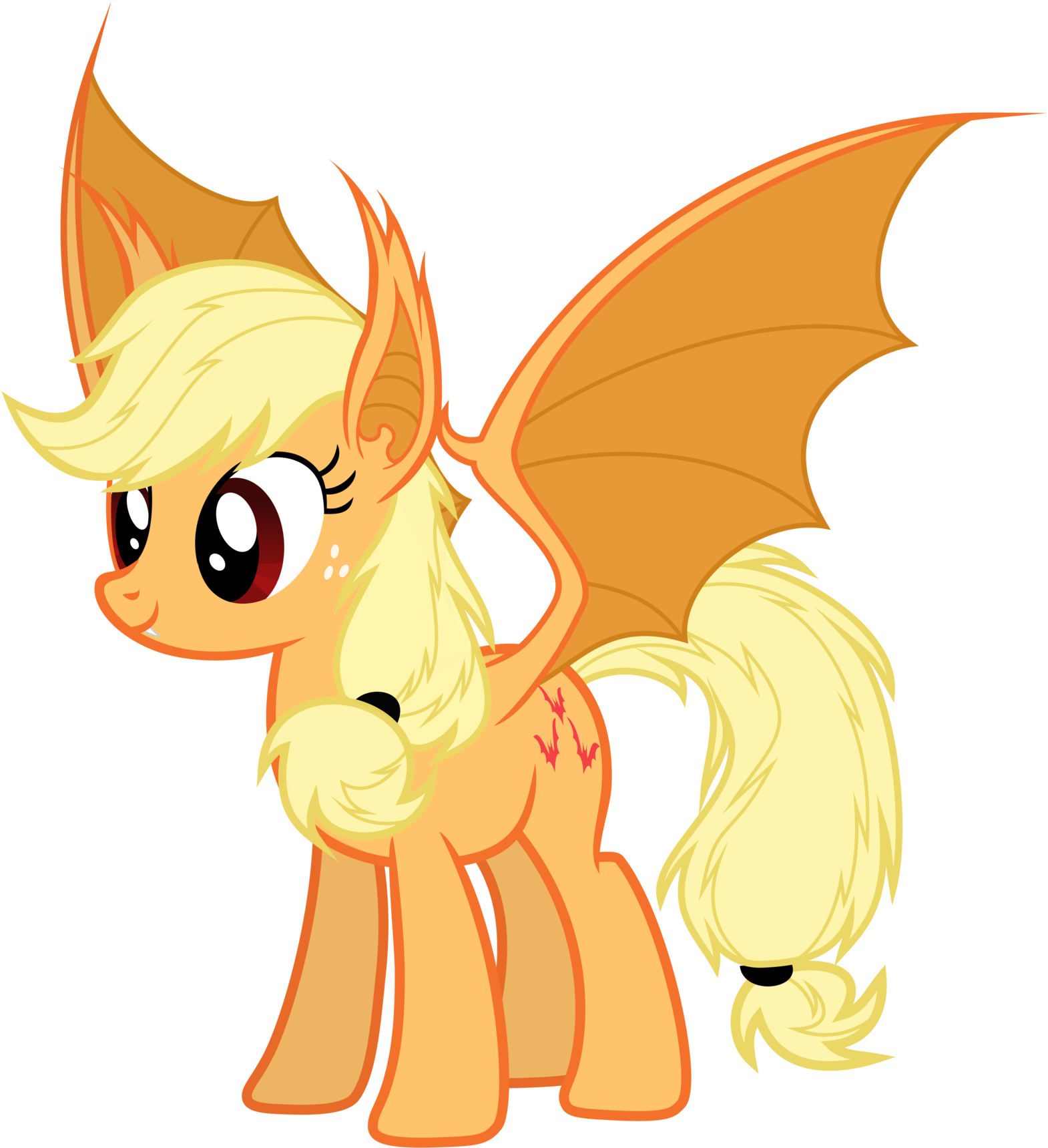 Full Body By Magister39 - My Little Pony Apple Bat (1600x1745)