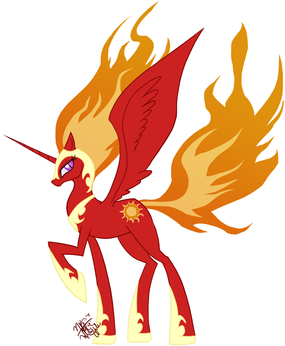 Emeralddarkness, Nightmare Star, Princess Celestia, - My Little Pony Princess Sun (1000x1215)