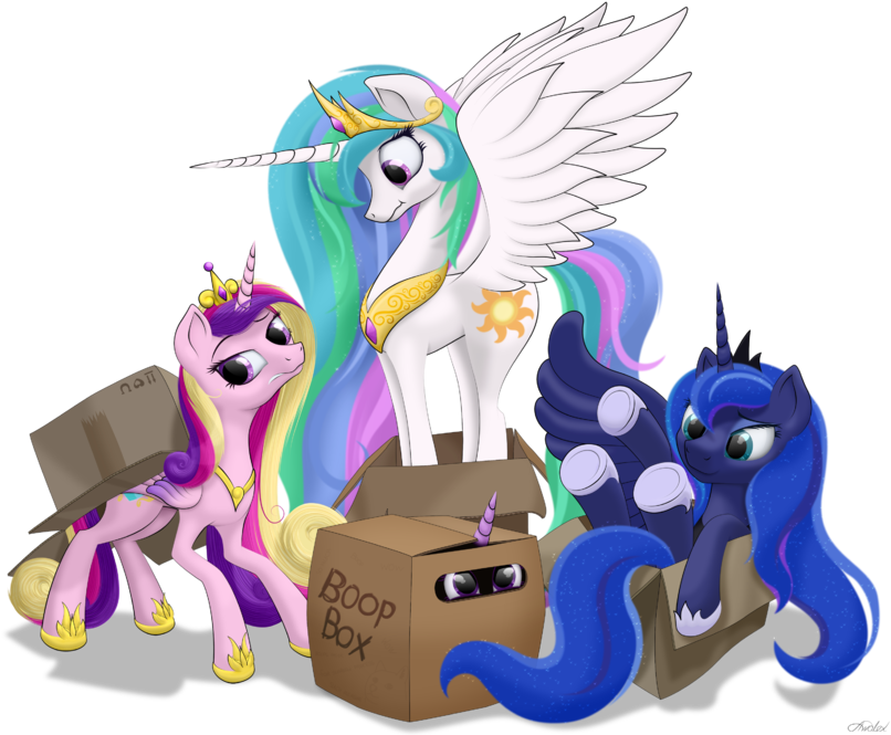 My Little Pony,мой Маленький Пони,фэндомы,princess - Twilight Sparkle And Princess Luna (810x697)