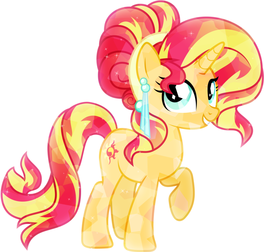 Tv My Little Pony Xc Iii - My Little Pony Sunset Shimmer Crystal (931x858)