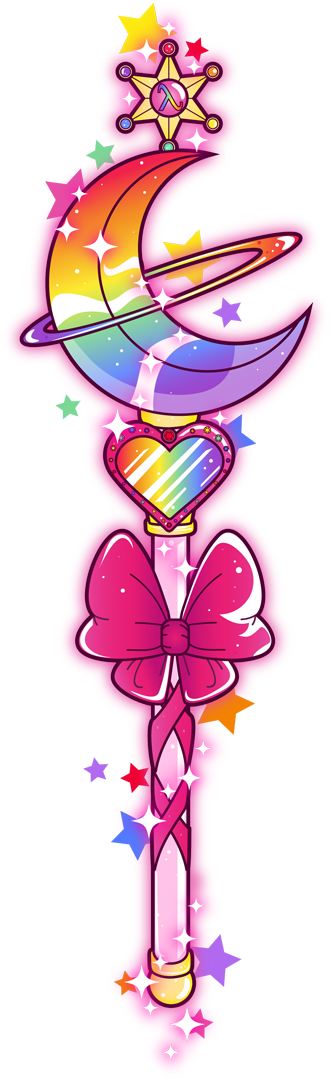 As Requested, A Gay Pride Sailor Neptune Wand - Varinhas De Star Vs As Forças Do Mal (632x1204)