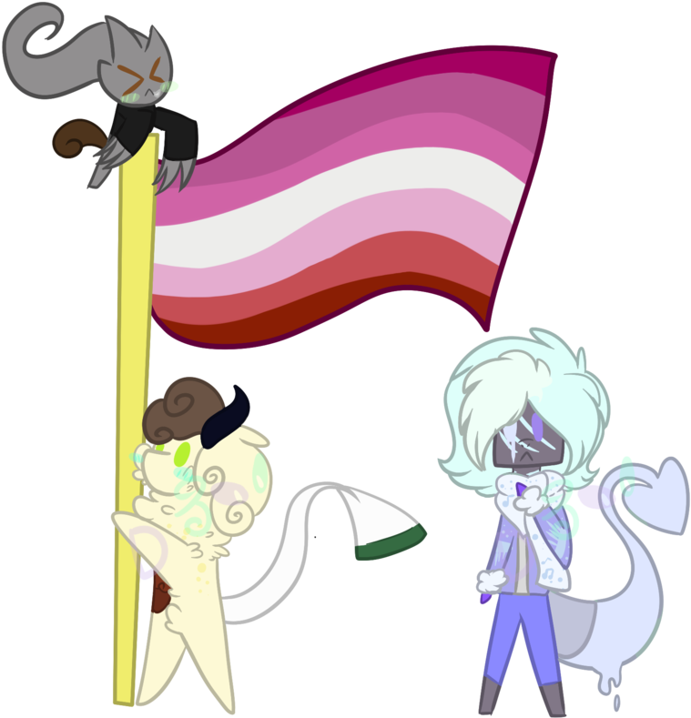 Gay Pride - Cartoon (800x825)
