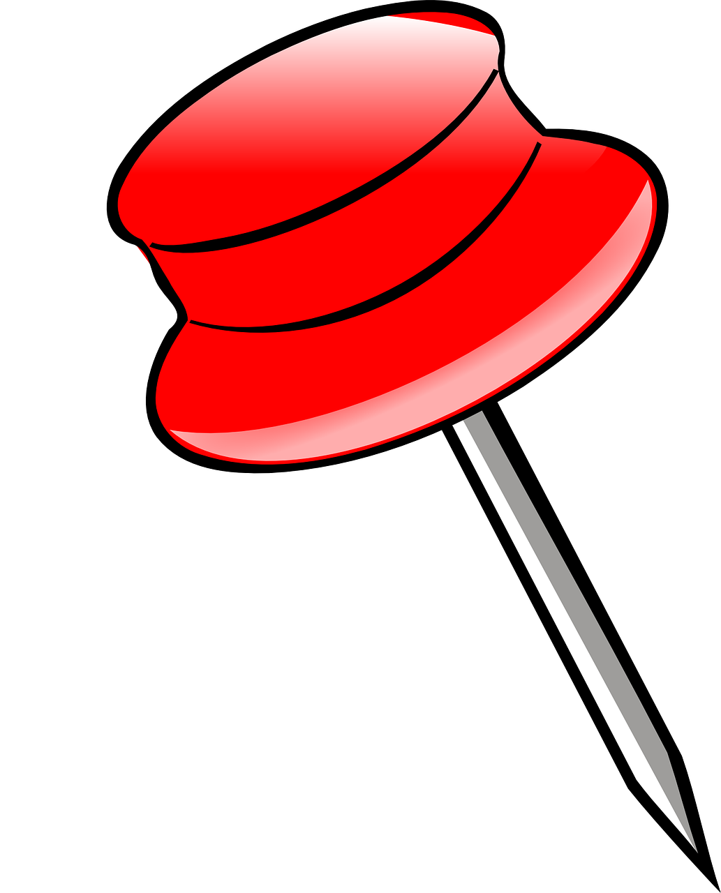 Drawing-pin Pushpin Push Pin Png Image - Pin Clip Art (1033x1280)