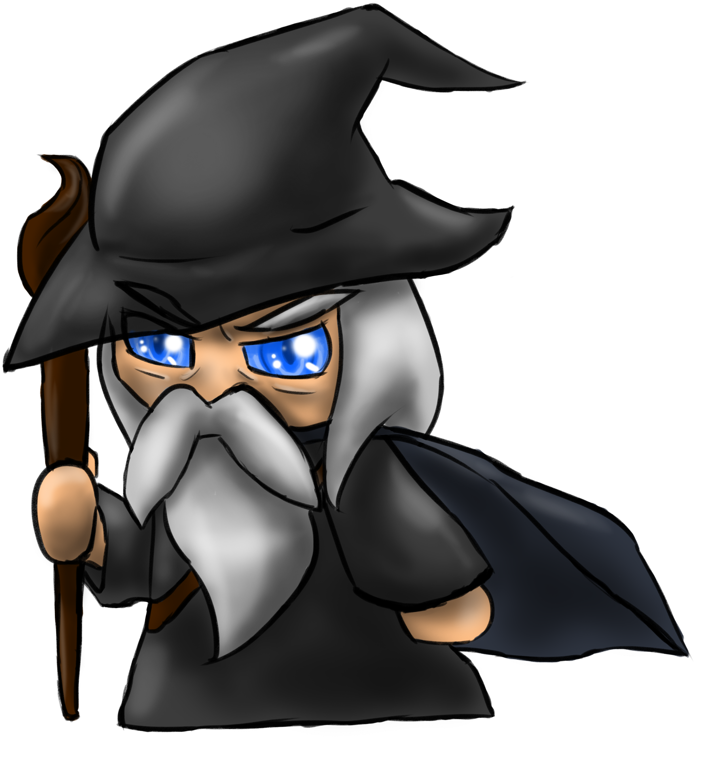 Gandalf Vector Clipart Eps Images - Transparent Png Gandalf Drawing (3259x2736)