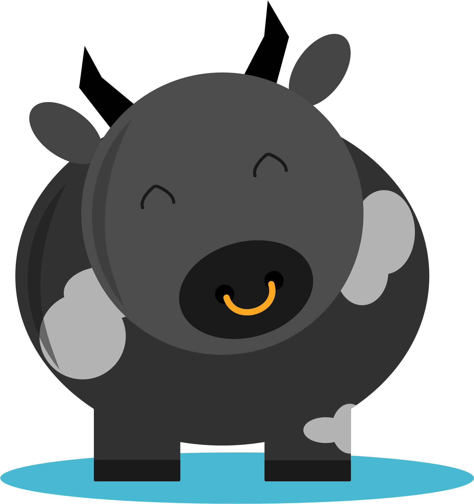 Hey There, I'm Benny The Bull - Cartoon (2084x2084)