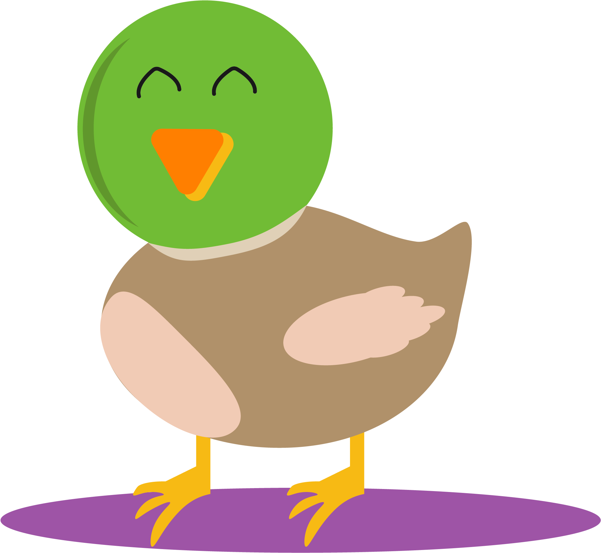 Hey There, I'm Donna The Duck - Cartoon (2084x2084)