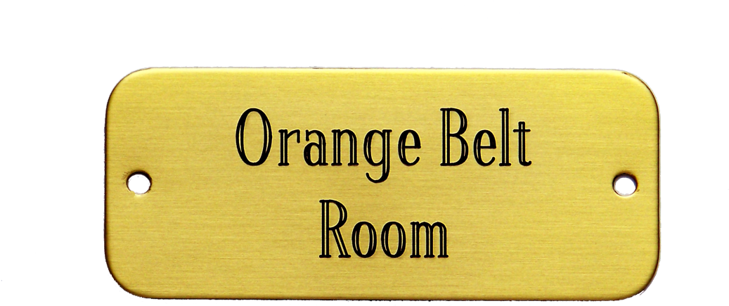 Rectangular Screw-on Door/name Plate Sc 1 St Us Brass - Transparent Name Plate (1098x507)