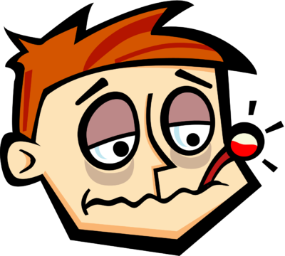 Sick Person Clip Art - Sick Person Clip Art (400x360)