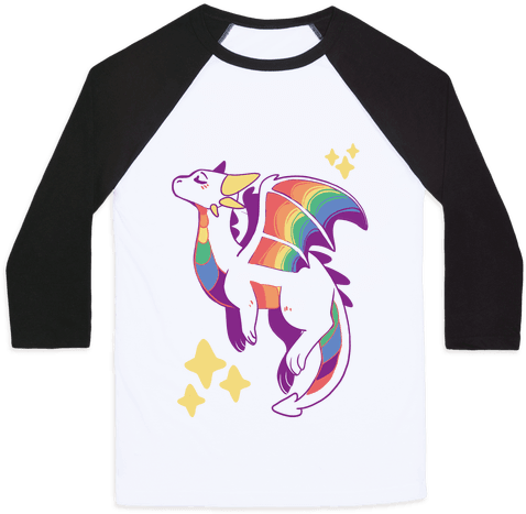 Gay Pride Dragon Baseball Tee - George Washington Drinking Tshirt (484x484)