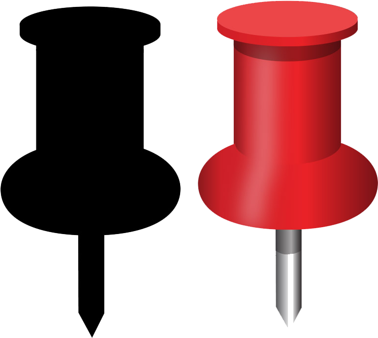 Push Pin Graphic Icon - Cylinder (1024x768)