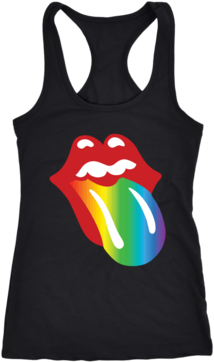 Rainbow Lips And Tongue Tasty T-shirt Lgbt - Rainbow Tongue T-shirt - Free Uk Delivery (400x400)
