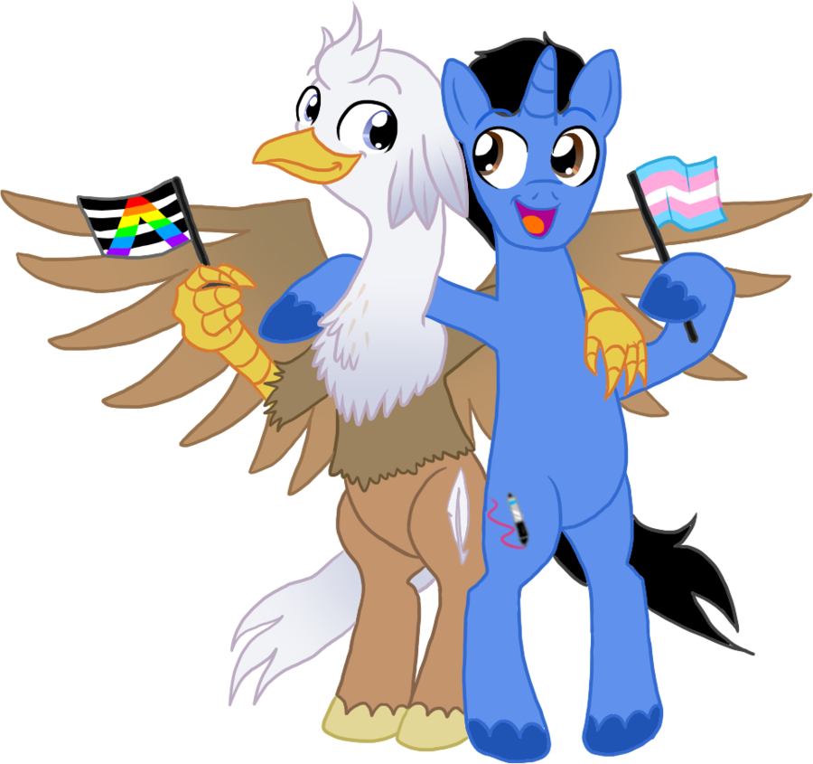 Pride Month With Silver Quill By Markmaker36 - Mlp Silver Quill X Kp (900x845)