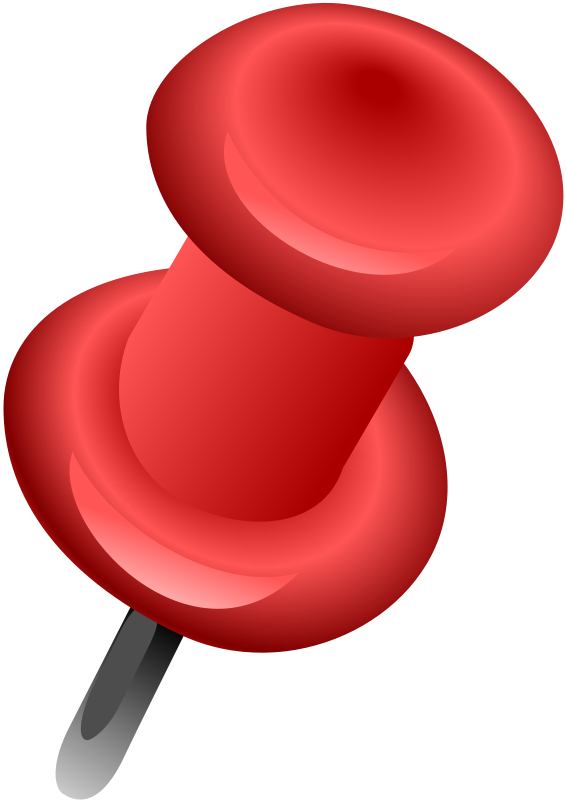 Free Red Push Pin Clip Art - Free Red Push Pin Clip Art (566x800)
