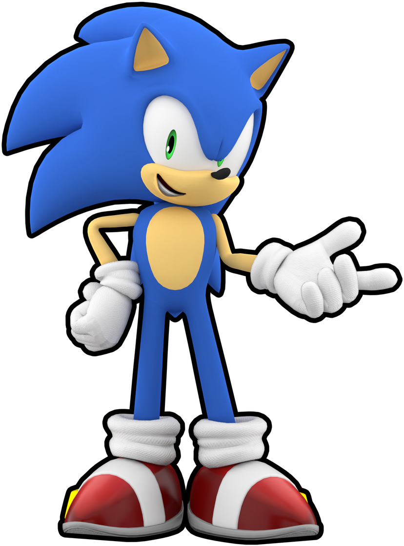 [blender] Sonic Sez By Sonicboom13561 - Sonic Says Template (1200x1200)