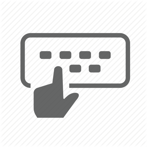 Hands With Keyboard - Typing Keyboard Icon Png - (512x512) Png Clipart ...