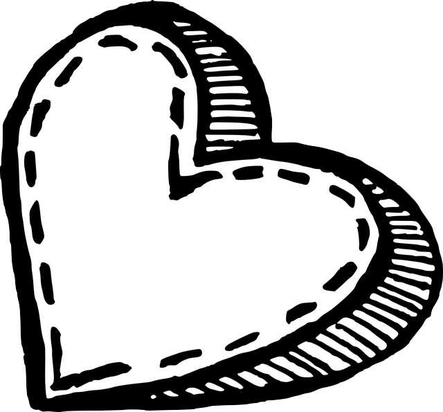 Sketch Heart Png (640x595)