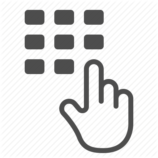 Keypad Icon - Smartphone App Icon Png (512x512)