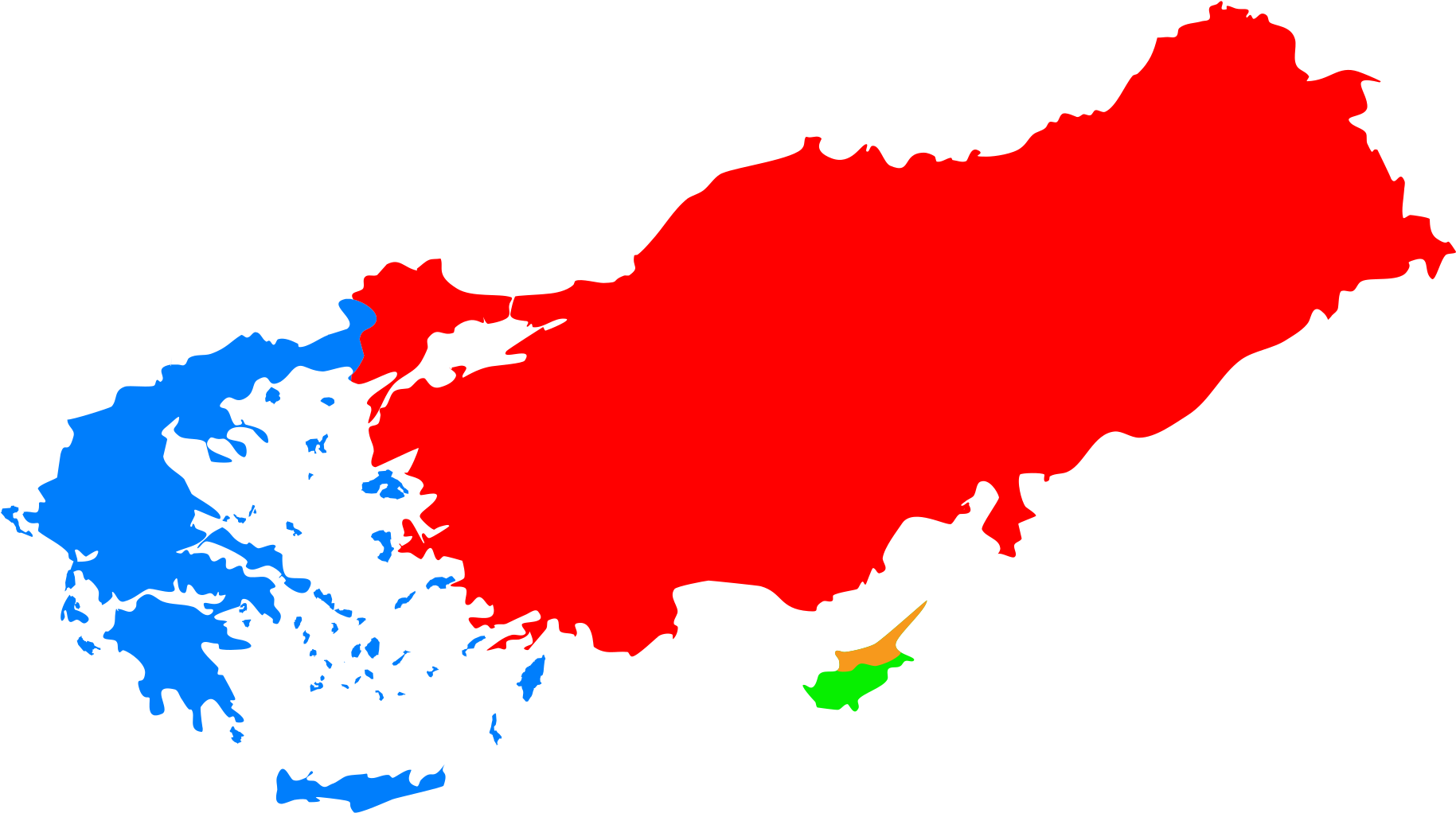 Red Push Pin 24, - Greece Turkey Sea Border (2000x1103)