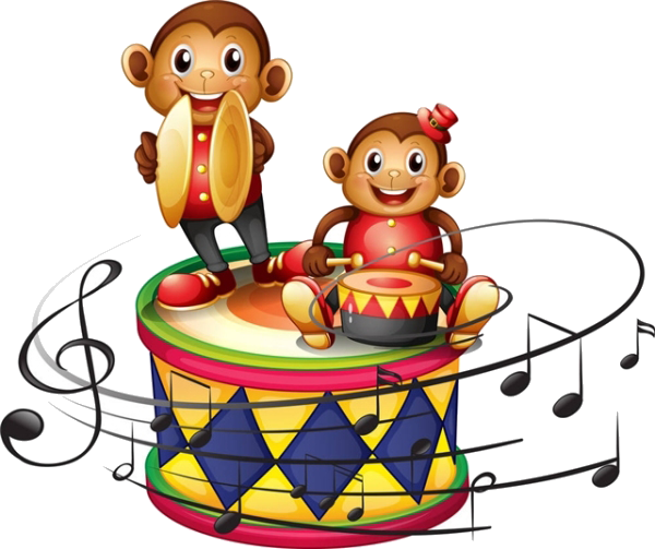 Monkey Royalty-free Drums Clip Art - Monkey Royalty-free Drums Clip Art (600x503)