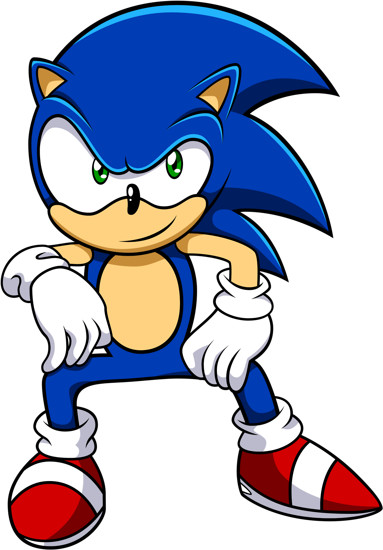 Mrmaclicious Sfw Vector Art Redraw Sonic The Hedgehog - Cartoon (1280x1791)