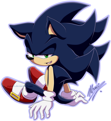Sonic The Hedgehog Wallpaper Entitled Dark Sonic - Dark Sonic The Hedgehog (458x500)