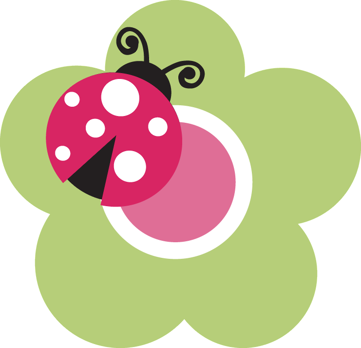 Clip Art Free - Ladybug On Flower Clipart (741x714)